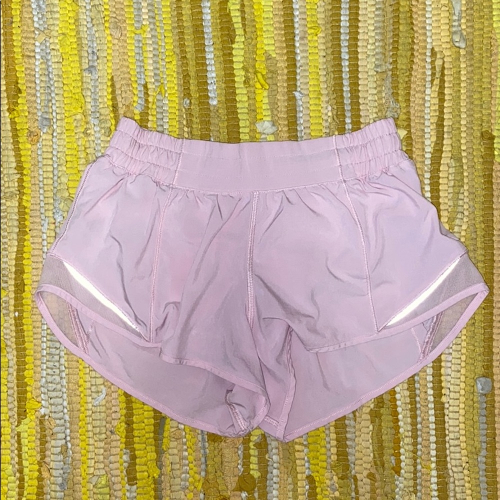 Lululemon Light Pink Hottie Hot 2” inseam Shorts